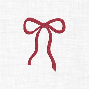 Mini Bow Embroidery Design Bow Embroidery Design Coquette Bow Machine Embroidery Design 5 Sizes Digital Download