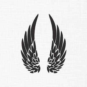 Wings Embroidery Design Wings Silhouette Embroidery Design Angel Wings Embroidery, Machine Embroidery 5 Sizes Download