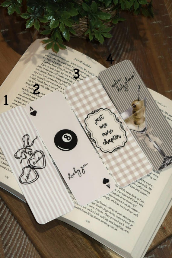 Neutral Aesthetic Bookmarks/ Book Lovers / Book Accessories/ Bookish / Book gifts