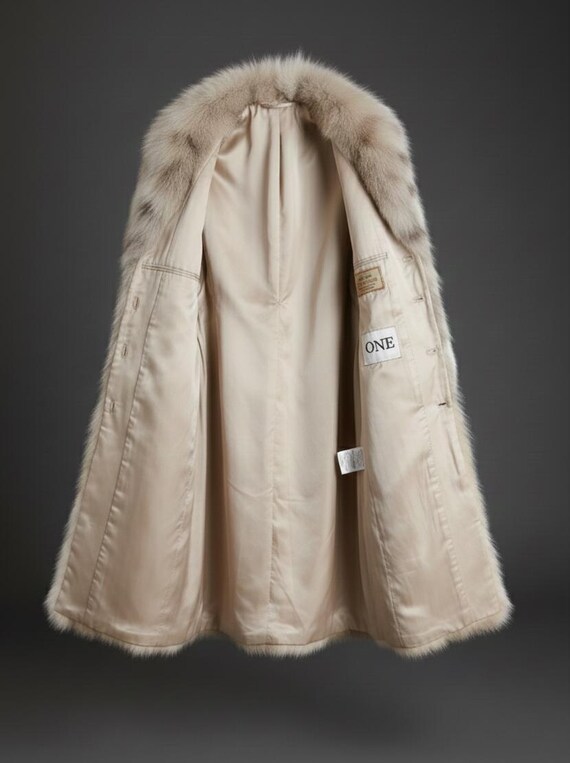 Helene Canadian Faux Lynx Fur Coat - Full Length Coat - Women's