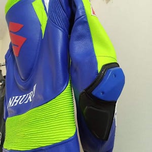 Suzuki motorcykel läderracingställ, MotoGp Design motorcykelställ bild 7