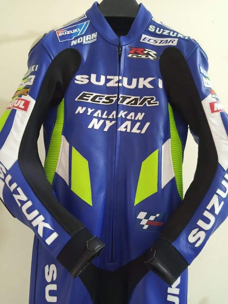 Suzuki motorcykel läderracingställ, MotoGp Design motorcykelställ bild 3