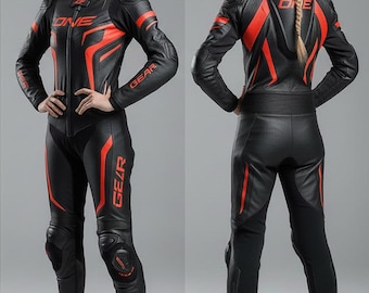 dammotorcykeldräkt i läder, Anpassade motorcykeldräkter för kvinnor