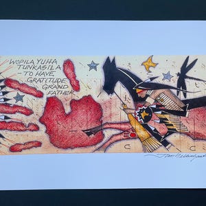 Lakota Ledger Art Print