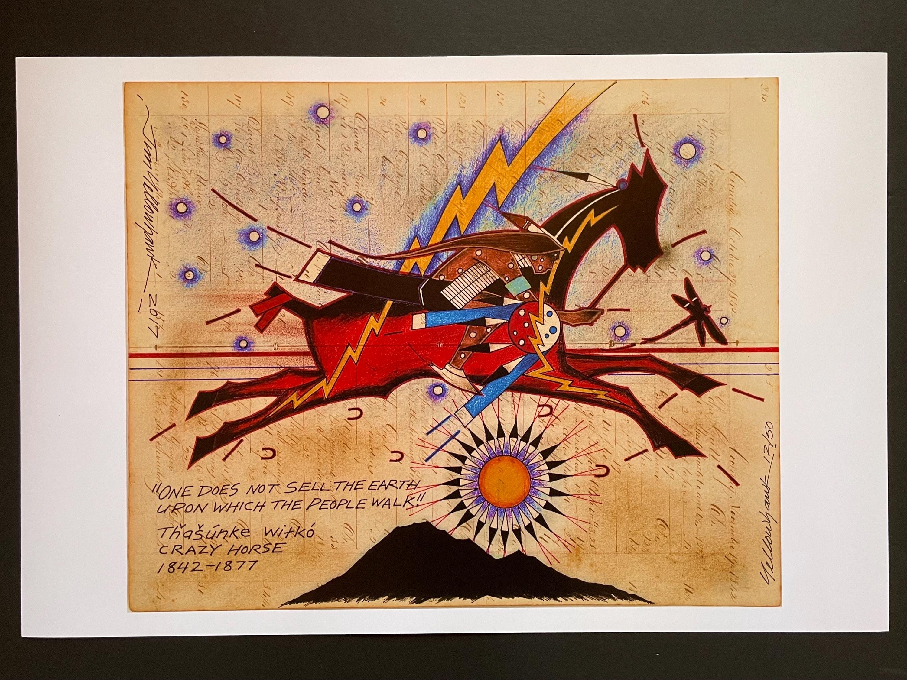Western American Indian Painting - Etsy