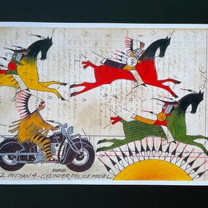 Lakota Ledger Art Print