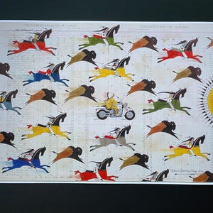 Lakota Ledger Art Print