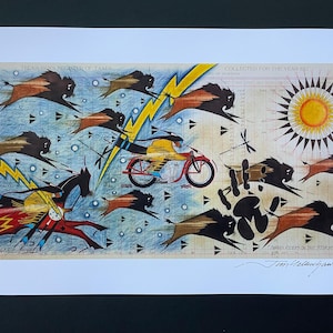 Lakota Ledger Art Print