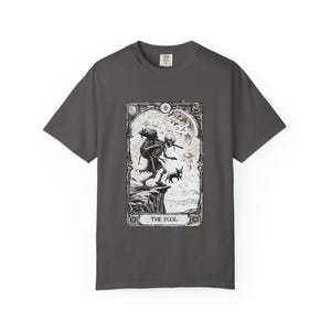 Tarot-Inspired Graphic T-Shirt, Unisex Tee, Bohemian Style Top, Perfect for Tarot Lovers, Casual Wear, Gift for Spiritual Seekers