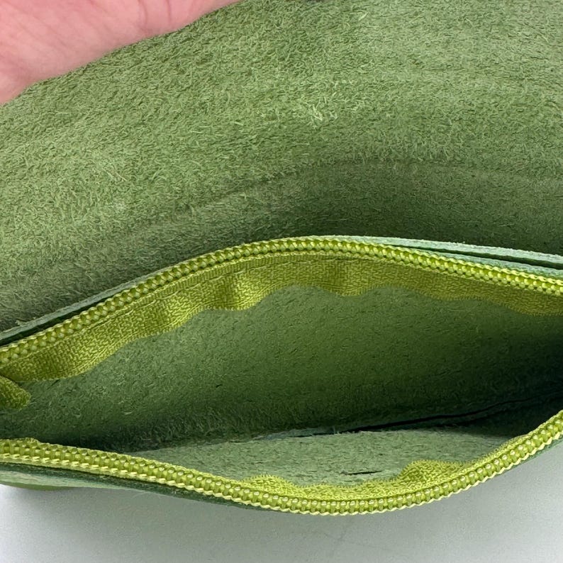 Genuine Leather Purse Medium Card Coin Pouch Wallet Womens Accessories image 18