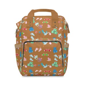 Multifunctional Baby Diaper Backpack: Tear-Resistant Nylon Travel Tote