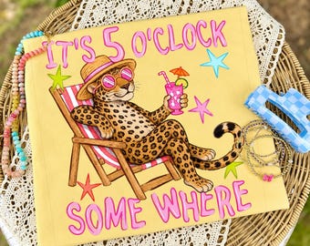 Leopard png, het is ergens 5 uur png, trending png, strand png, meer png, virale png, luipaard zomer png, girly png, boetiek png