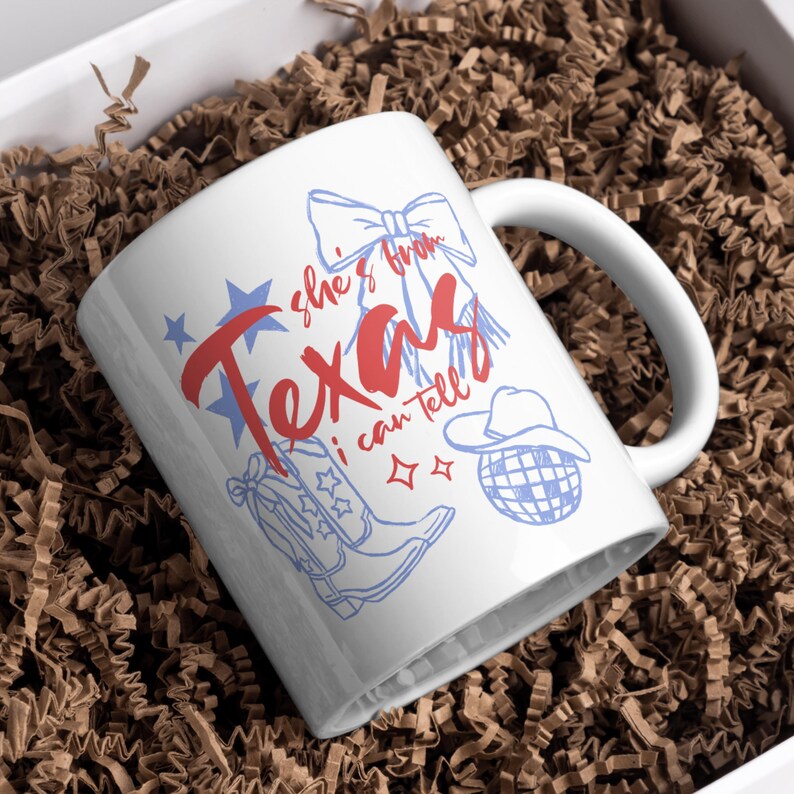 She’s From Texas I Can Tell PNG, Western Coquette Bow Cowgirl Boots, Texas Girl Shirt Design, Country Cowgirl Sublimation, 4th of July PNG image 6