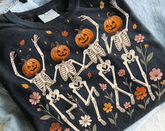 Wildflower Skeleton Png, Spooky Floral Skeleton Png, Botanical Skeleton Png, Preppy Halloween Png, Spooky Season Sublimation Download
