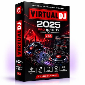 VirtualDJ 2025 Pro Infinity | Professional DJ Mixing Software | Lifetime License | Instant Digital Download