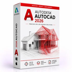 AutoCAD 2026 Professional CAD Design Software Windows Mac Lifetime License Instant Download