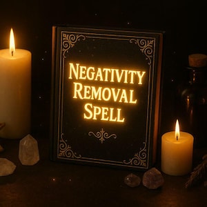 Negativity Removal Spell – Aura Cleansing, Energy Protection, Banish Bad Energy, Peace, Balance & Harmony