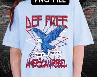 Freedom PNG, Patriotic Sublimation File, Independence Day Design (Digital Download)