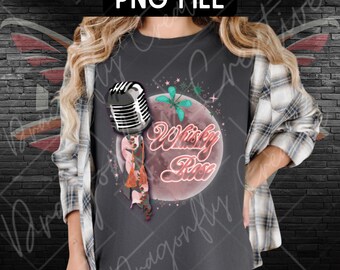 Whisky Rose PNG Graphic Tee Design: Retro Western Sublimation (Digital Download)