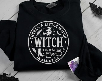 Vintage Witch Halloween PNG | Retro Witchcraft Sublimation Design | Spooky Witchy Cauldron Digital Download