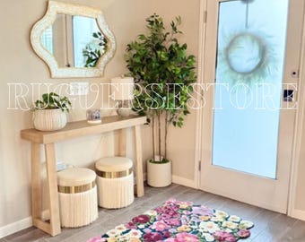 Cassia Multi floral Hand Tufted wool Area Rug 3x5, 4x6, 5x8, 6x9, 8x10, 9 x 12 ft for Living Room,Bedroom,Drawing Room ,Guest Room ,office Etc