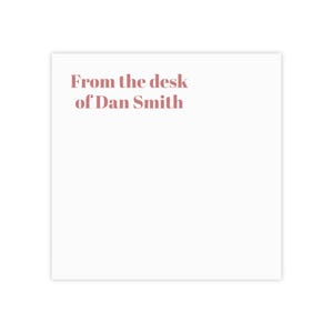Personalized Post-it® Note Pads, Custom Sticky Notes, Office Supplies, Gift for Boss, Desk Organization, Note Taking
