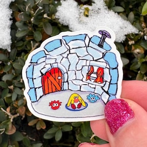 starter igloo club penguin sticker