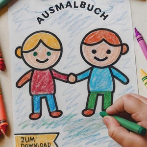 Malbuch Kinder, Ausmalbilder, Kindergarten Printable, Activity Book, Kreatives Ausmalen, Kinderbuch, Malbuch Kinder zum Ausdrucken