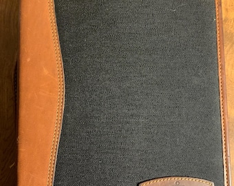 Vintage Day-Timers Genuine Leather 7 Ring Planner, College Binder, Notebook Holder, Journal