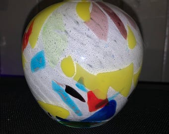 Crate & Barrel Hand Blown ZIGGY Vase