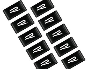 Brand New For Volkswagen R Line *5 Badges Sticker Window Mirror Interior Exterior badges Set