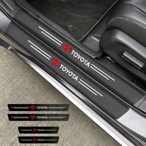 New Toyota  *4 Door Sill Protector Scuff Guard Step Cover Set Corolla Yaris GR86 Supra Huilex Rav4