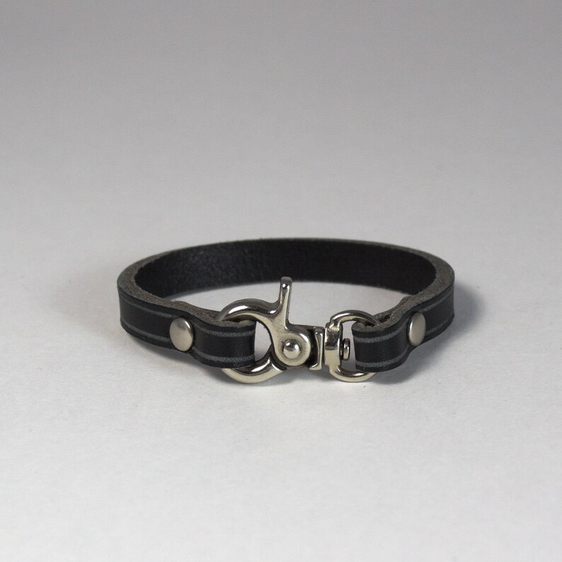 handmade leather Leather wrist cuff leather wrist band Australia bracelet nickel hardware natural Melbourne cuff wrist band