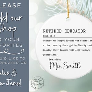 Teacher retirement gift teacher ornament teacher retirement gifts teacher retirement ornament gift for retiring teacher ornament for retired teacher retirement gift teacher retiring teacher retiring teacher ornament teacher retirement personalized teacher gift custom teacher ornament retired educator definition custom name teacher keepsake teacher appreciation retirement celebration teaching career legacy educator retirement ornament personalized teacher retirement custom teacher gift teacher