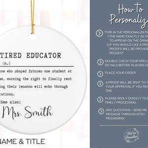 Teacher retirement gift teacher ornament teacher retirement gifts teacher retirement ornament gift for retiring teacher ornament for retired teacher retirement gift teacher retiring teacher retiring teacher ornament teacher retirement personalized teacher gift custom teacher ornament retired educator definition custom name teacher keepsake teacher appreciation retirement celebration teaching career legacy educator retirement ornament personalized teacher retirement custom teacher gift teacher
