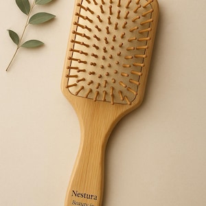 Bamboo Paddle Hair Brush – Eco-Friendly Wooden Detangling Brush