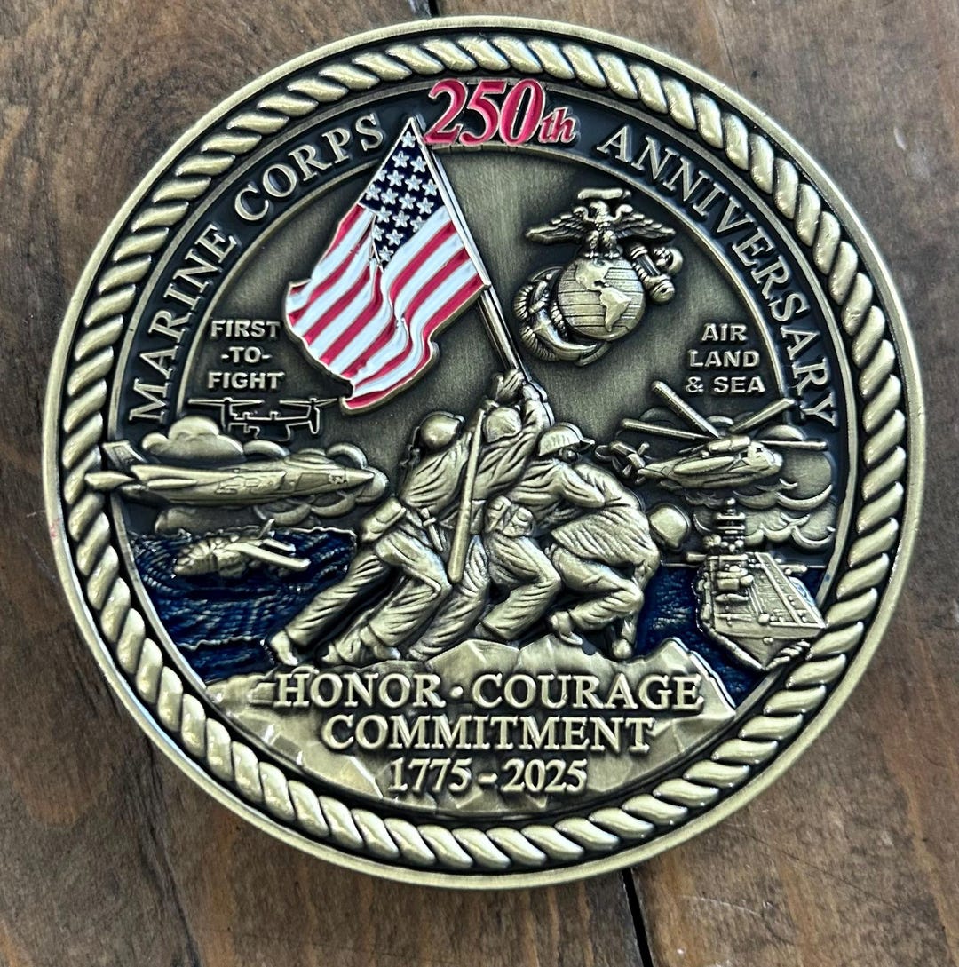 250th United States Marine Corps Anniversary Challenge Coin Semper Fi 