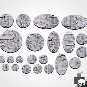Txarli Factory, Steam Punk Bases 25mm/32mm/40mm/50mm/60mm and more / Wargaming