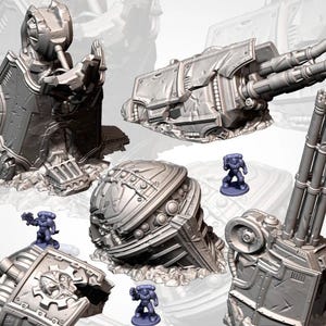 Fallen Mega Robot - Sci Fi Terrain