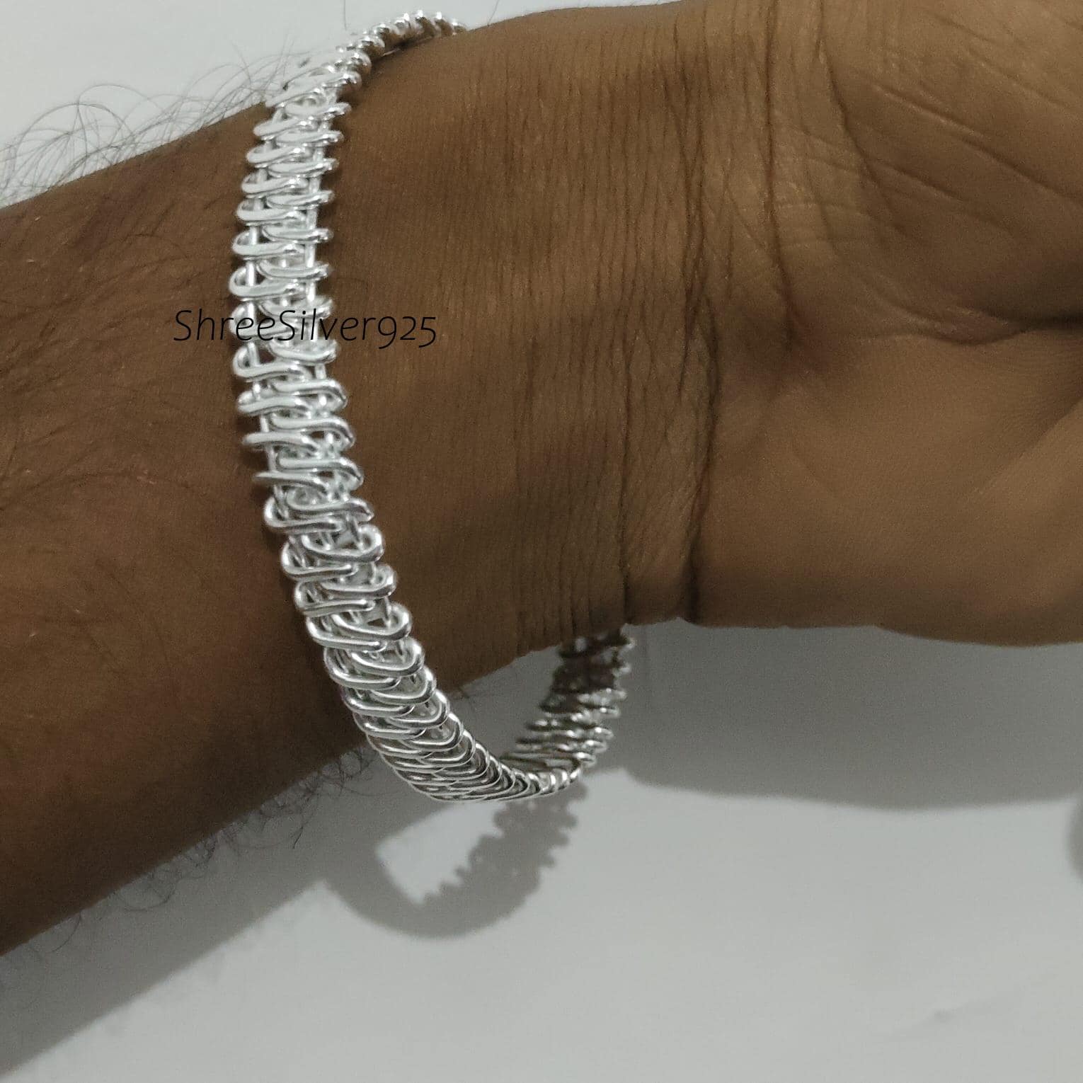 Bracciale Donna In Argento Con Zirconi A Forma Di Bambù - Regolabile 18.5+3cm, In Confezione Regalo - 3