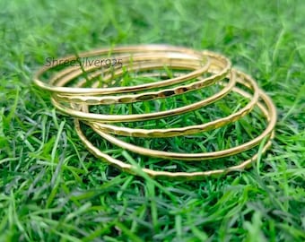 Handmade Brass Bangle – Minimalist Adjustable Cuff Bracelet for Men & Women