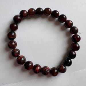 Red Tigers Eye Gemstone Bracelet
