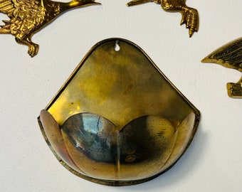 Beautiful Brass Wall Pocket