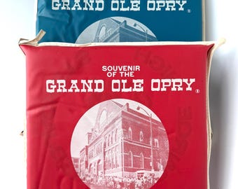 Juego de 2 cojines para asientos del Grand Ole Opry, recuerdo del Ryman Auditorium