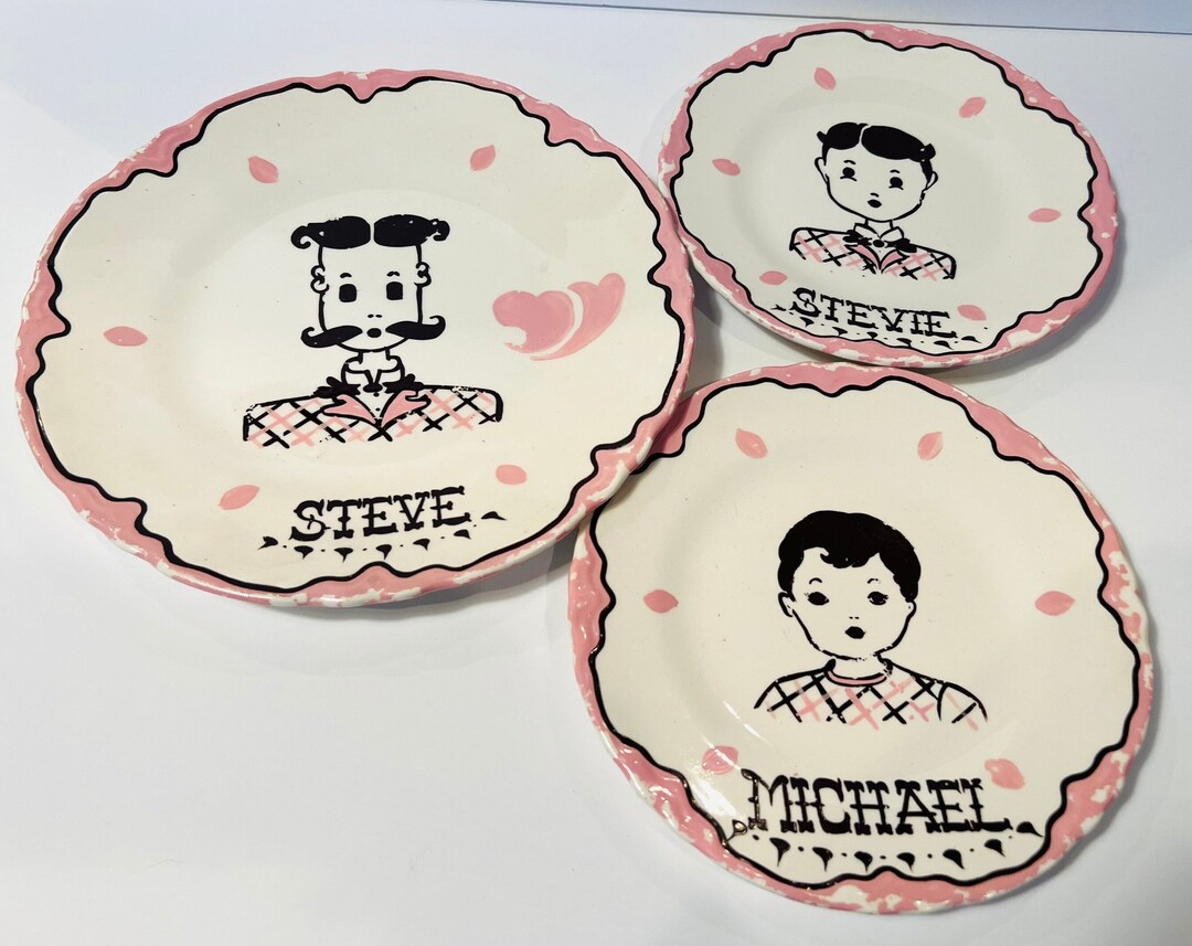 Quartet Name Plates, Kitschy Art Etsy