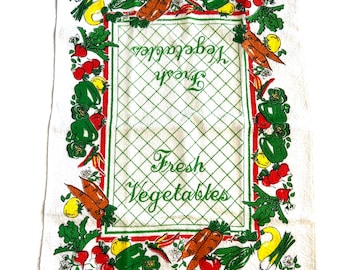 Fresh Vegetables Kitchen Towel