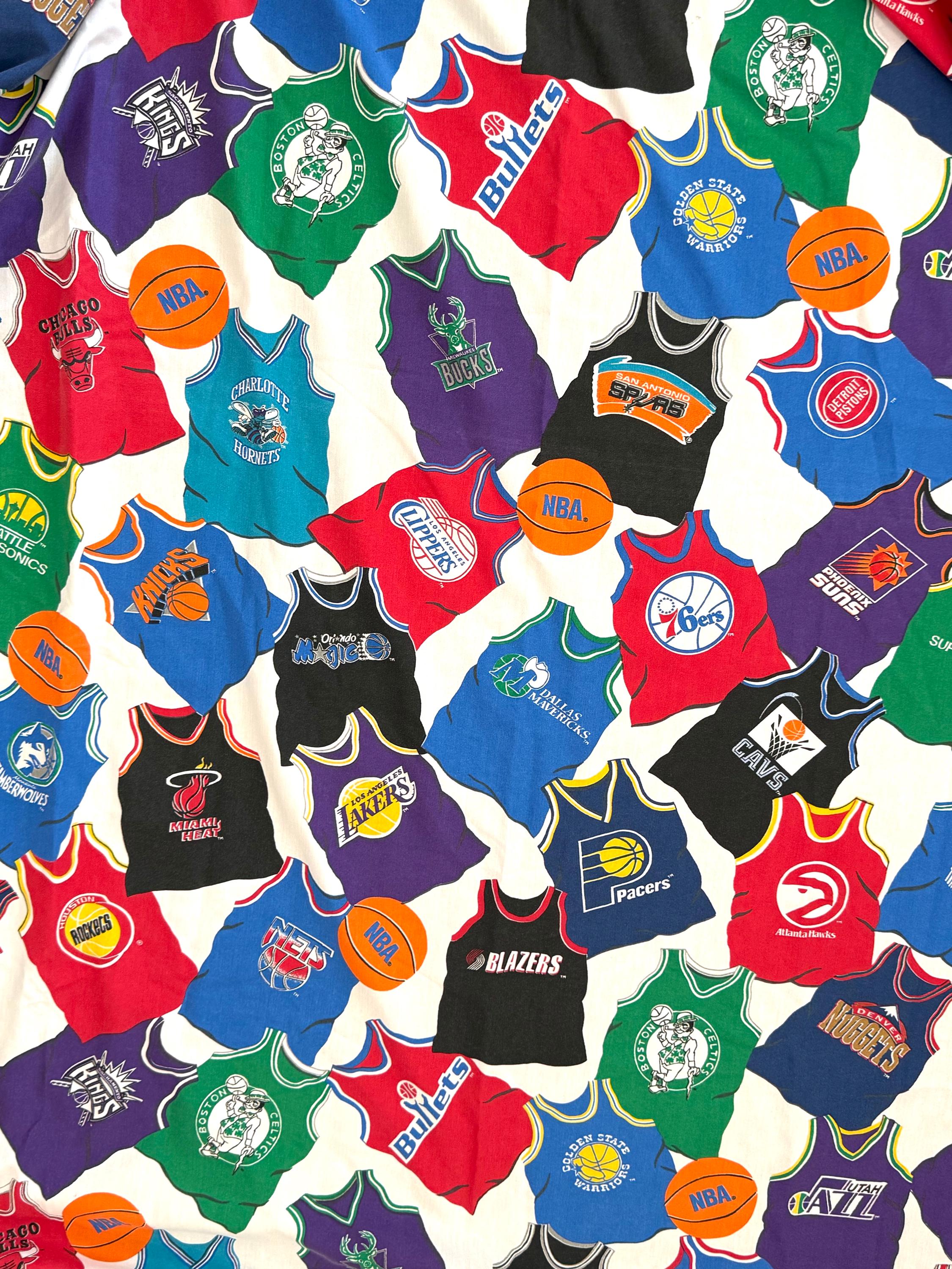 1990s NBA Flat Sheet and Pillowcase - Etsy