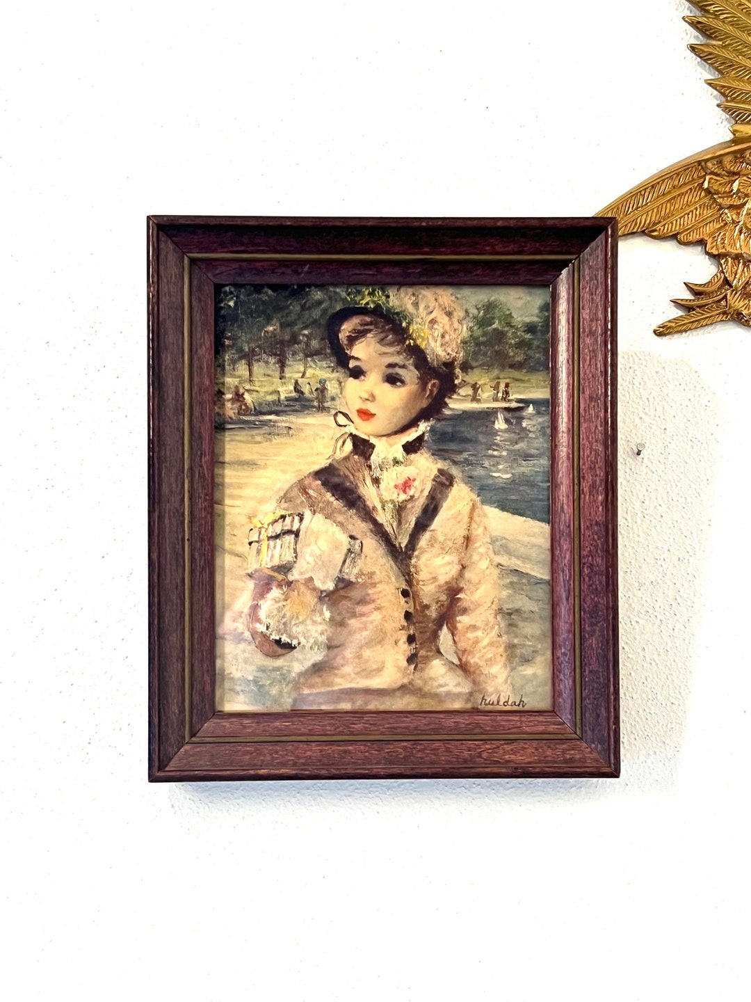 Victorian Woman Painting, Central Park Painting, Victorian Art - Etsy