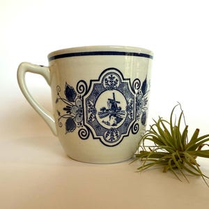 Vintage Delft Blue Provimi Mug, Delft Blue Mug
