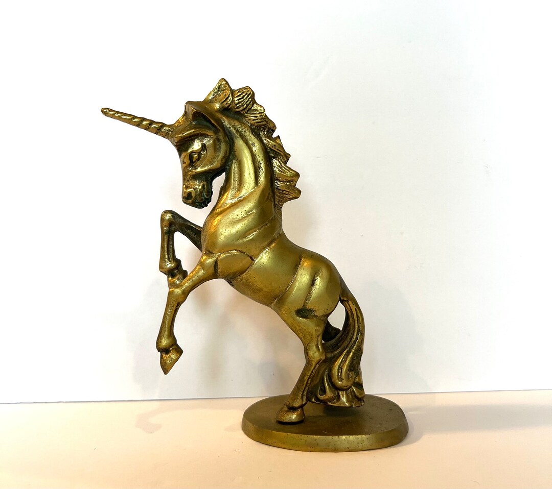 Large Brass Unicorn Brass Unicorn Etsy
